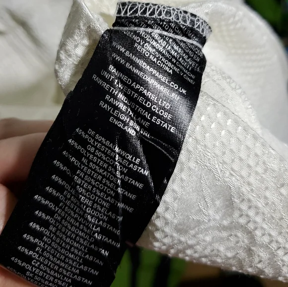 Modcloth / Royal Monk White Floral Dress XL with Pockets! NWT - Picture 8 of 8